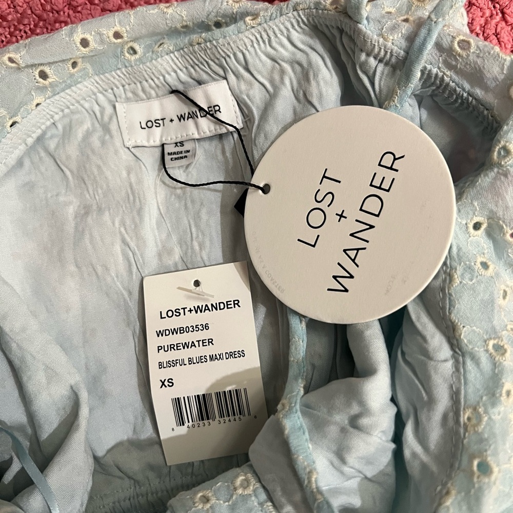 Lost + Wander Purewater Blue Maxi Dress - Picture 3 of 5